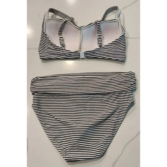 Bond-eye Australia Nip Tuck Women's Bandeau Bikini Top D High Waist Bottom 6 NWT - Picture 2 of 12